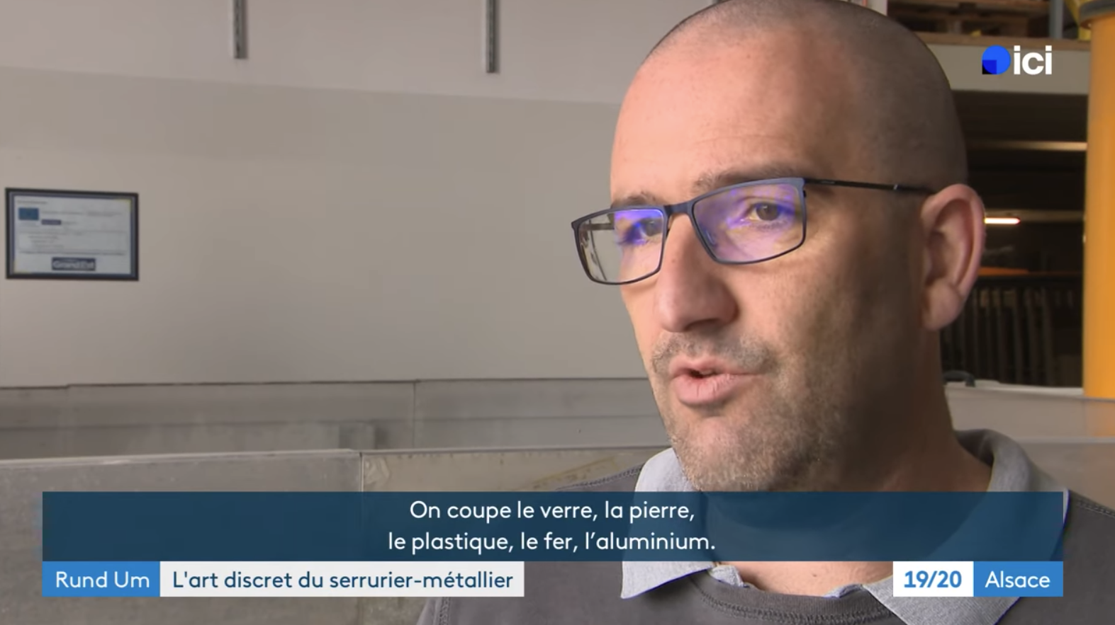 Reportage France 3 Alsace - Mai 2025 Cet artisan est passé maître des ouvrages métalliques
